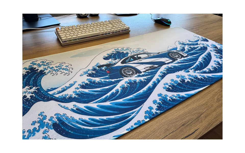 M3xKANAGAWA XXL Mousepad + Özel Kumaş Kılıf