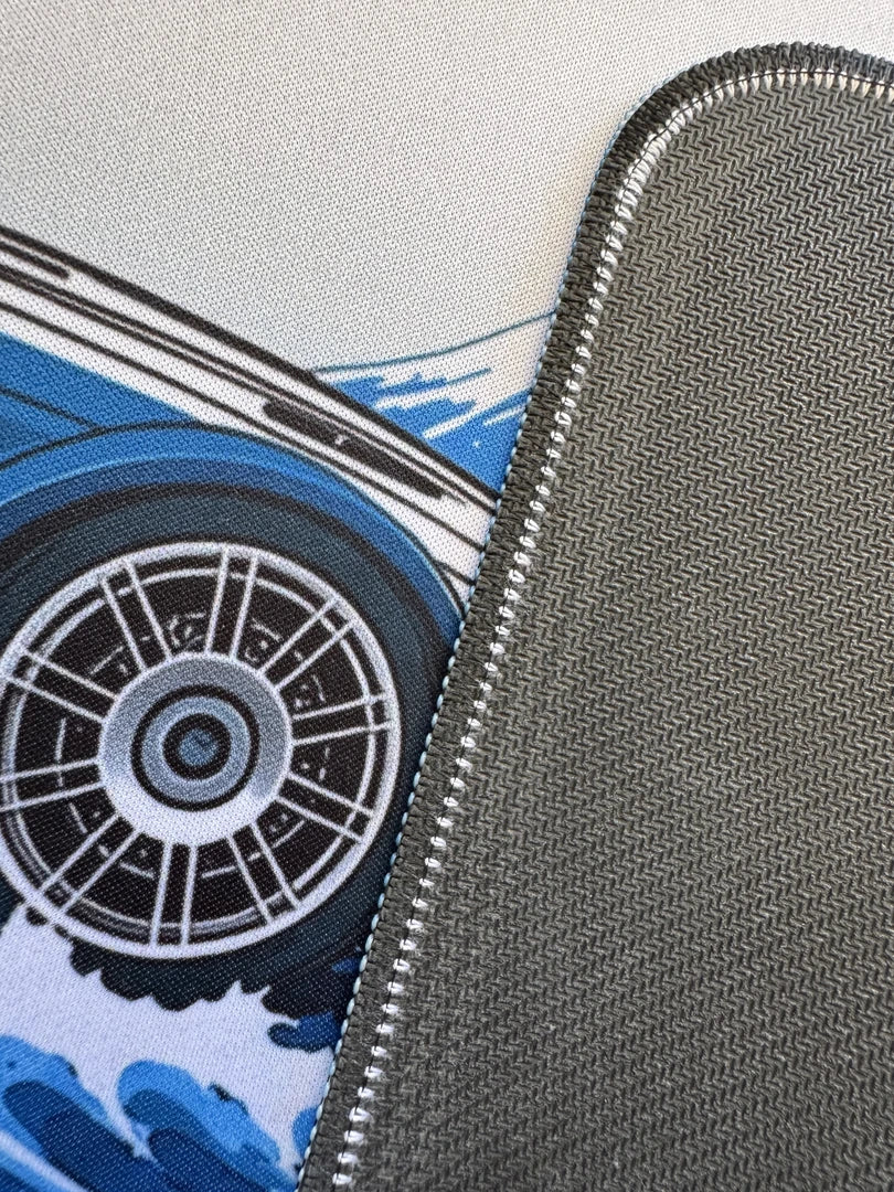 TurboHane mousepad dikişli kenar ve kaymaz taban detayı